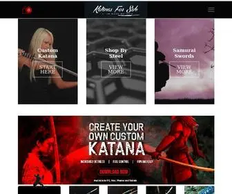 Katanasforsale.com(Katana Swords For Sale) Screenshot