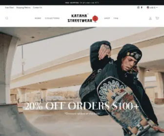 Katanastreetwear.com(Katana Streetwear) Screenshot