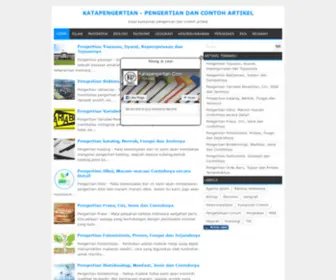 Katapengertian.com(Pengertian dan Contoh Artikel) Screenshot