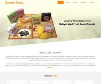 Katariagrahudyog.com(Manufacturer exporter Supplier of Dry Mango Papad in India) Screenshot