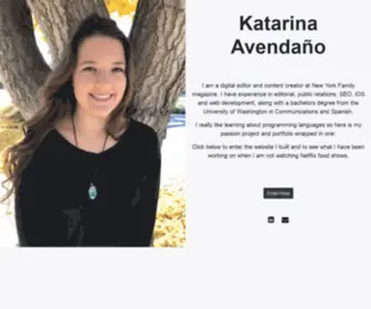 Katarina-Avendano.com(Avendaño) Screenshot