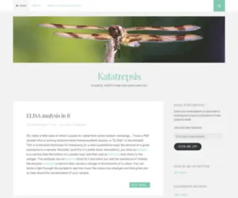 Katatrepsis.com(Science, skepticism and dragonflies) Screenshot