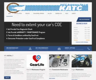 Katc.com.sg(Auto Transmission Specialist Company Singapore) Screenshot