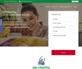 Katcleaning.com(Professional Carpet & Upholstery Cleaning Services) Screenshot