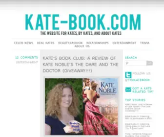 Kate-Book.com(Kate-Book, the website for Kates, by Kates, and about Kates) Screenshot