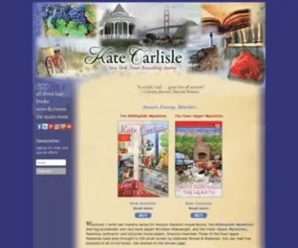 Katecarlisle.com(Author Kate Carlisle) Screenshot