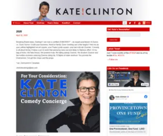 Kateclinton.com(The official site of humorist and entertainer Kate Clinton) Screenshot