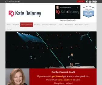 Katedelaneyspeaker.com(Kate Delaney Speaker) Screenshot