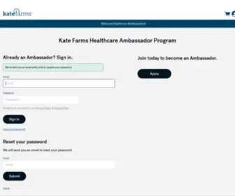 Katefarmshealth.com(Kate Farms Professionals) Screenshot