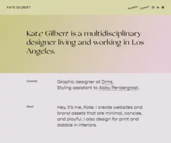 Kategilbert.work(Kate Gilbert) Screenshot