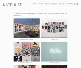 Katejust.com(This website showcases the art work of American) Screenshot