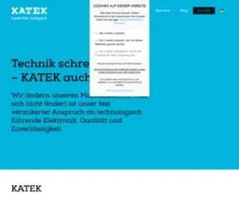 Katek-Group.de(EMS Dienstleister KATEK entwickelt und fertigt elektronische Komponenten und Systeme) Screenshot