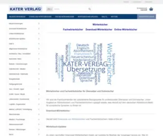 Kater-Verlag.de(Kater Verlag) Screenshot