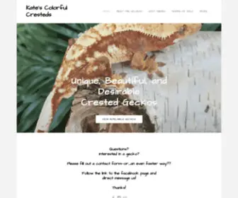 Katescolorfulcresteds.com(Kate's Colorful Cresteds) Screenshot