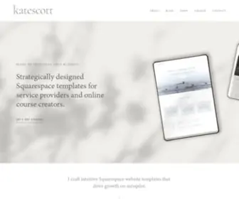 Katescott.co(Squarespace Designer) Screenshot