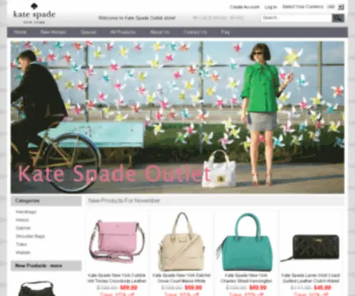 Katespadeoutlets.us.com(Kate Spade Outlet Online) Screenshot