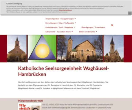 Kath-W-H.de(Katholische Seelsorgeeinheit Waghäusel) Screenshot