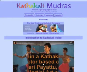 Kathakalimudras.com(Kathakali Mudras) Screenshot