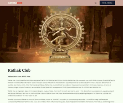 Kathakclub.com(Kathak Dance From Which State) Screenshot