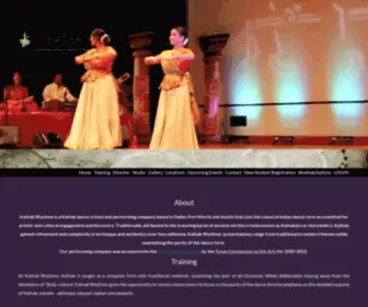 Kathakrhythms.com(Kathak Rhythms The Premier School of Kathak in Texas) Screenshot