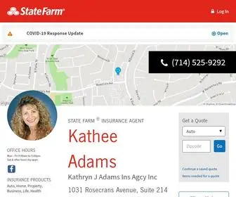 Katheeadams.com(State Farm Insurance Agent Kathee Adams in Fullerton CA) Screenshot