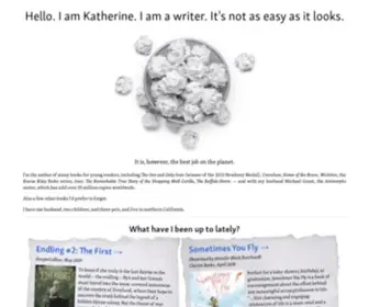 Katherineapplegate.com(Katherine Applegate) Screenshot