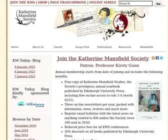 Katherinemansfieldsociety.org(The Katherine Mansfield Society) Screenshot