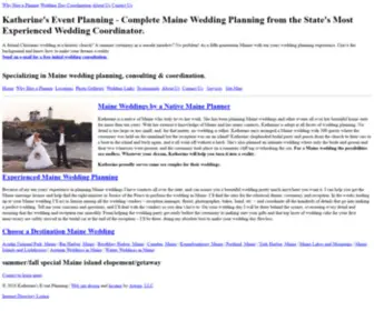 Katherinesevents.com(Maine Wedding Planner) Screenshot