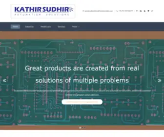 Kathirsudhirautomation.com(Kathir Sudhir Automation Solutions) Screenshot