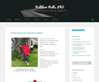 Kathleenralls.com(Writer, Researcher, Educator & Athlete) Screenshot