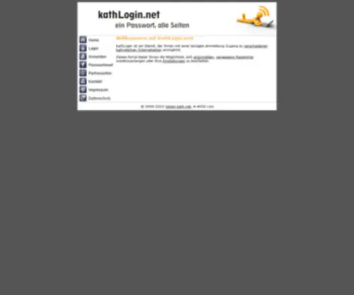 Kathlogin.net(Ein Passwort) Screenshot
