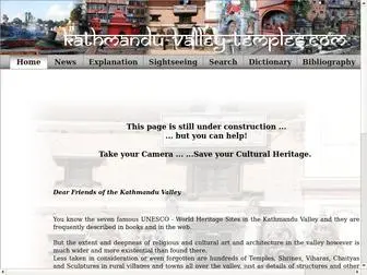 Kathmandu-Valley-Temples.com(Photographic survey of the religious and cultural heritage of the Kathmandu Valley) Screenshot