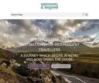Kathmanduandbeyond.com(Off the Beaten Path and Alternative Travel Around the World) Screenshot