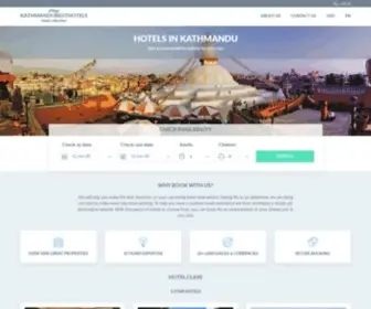 Kathmandubesthotels.com(HOTELS IN KATHMANDU) Screenshot