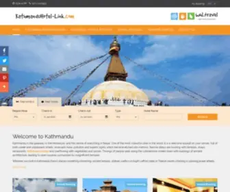 Kathmanduhotel-Link.com(Book Kathmandu Hotels and Tours or Treks in Nepal Kathmandu with) Screenshot