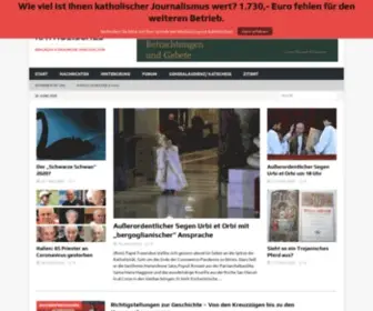 Katholisches.info(Magazin für Kirche und Kultur) Screenshot