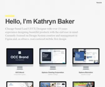 Kathryn-Baker.com(Kathryn Baker's Portfolio) Screenshot