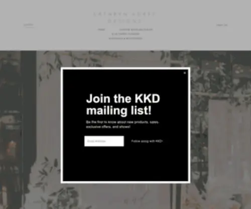 Kathrynkorffdesigns.com(Kathryn Korff Designs) Screenshot