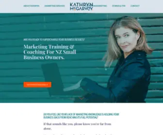 KathrynmcGarvey.com(Small Business Marketing) Screenshot