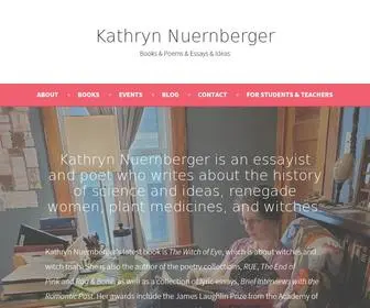 Kathrynnuernberger.com(Kathryn Nuernberger) Screenshot