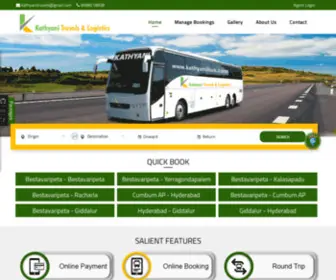 Kathyanibus.com(Kathyani Travels & Logistics) Screenshot