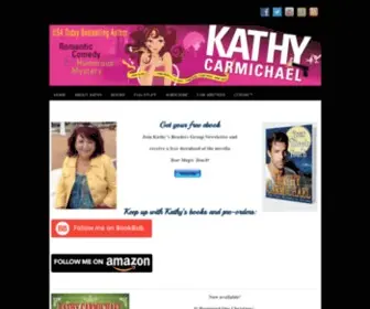 Kathycarmichael.com(Bestselling mystery and romantic comedy author) Screenshot