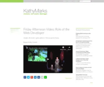 Kathymarks.com(Notes on web design) Screenshot