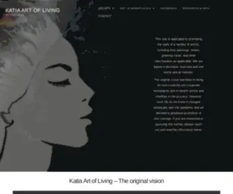 Katiaartofliving.com(This site) Screenshot