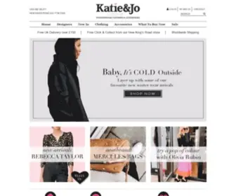 Katieandjo.com(London Fashion Boutiques with online store) Screenshot