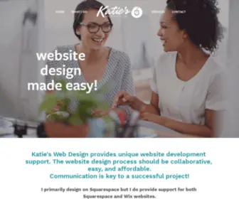 Katieswebdesign.com(Easy and Affordable Website Design) Screenshot