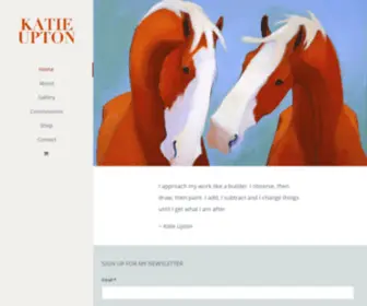 Katieupton.com(Original oil paintings by California Artist Katie Upton) Screenshot