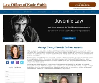 Katiewalshlaw.com(Orange County Juvenile Law Attorney) Screenshot