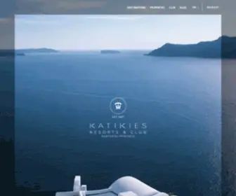 Katikies.com(Katikies Hotels Greece) Screenshot