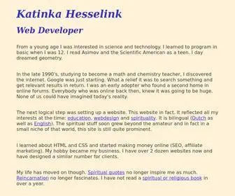 Katinkahesselink.net(Katinka Hesselink Web Developer) Screenshot